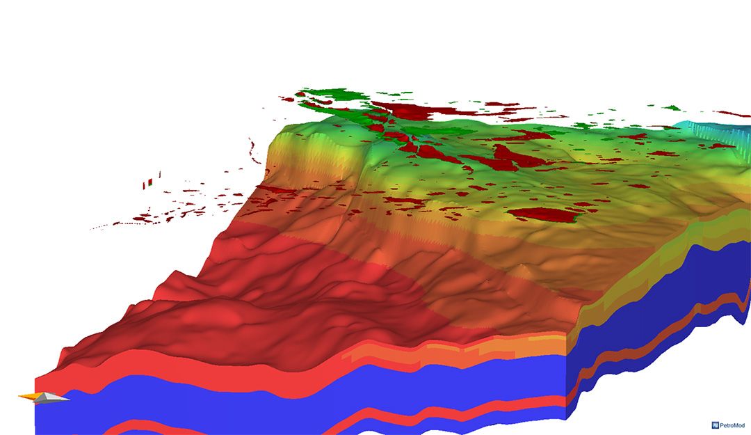 3D view of source rock transformation